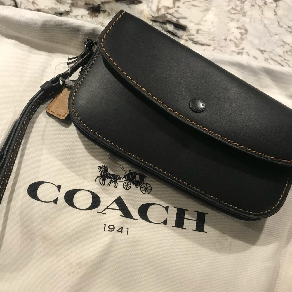COACH 1941 Classic Black Clutch BRAND NEW